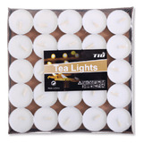 Kit C 50 Mini Velas De Parafina Com Base De Metal Decoração
