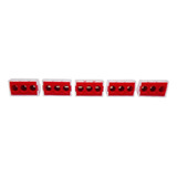Kit C 5pçs Conector Engate Permanente 3vias 1 5mm 6mm 400v