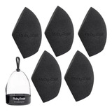 Kit C 5unde Esponja Ruby Rose Midnight Chanfrad Cor preto