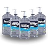 Kit C-6 Álcool Gel 420g Start Asseptgel Com Válvula Pump Antisseptico Cristal Aloe Vera