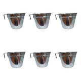Kit C 6 Baldes Para Alimentar Bezerro 6 Litros