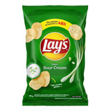 Kit C 6 Batata Frita Lisa Sabor Creme De Cebola 115g Lay s