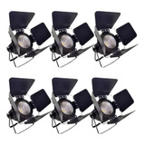 Kit C 6 Cob 200w Bandoor Refletor Branco Quente frio Bivolt