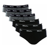 Kit C 6 Cuecas Mash Slip 10 04 100 Algodão