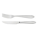 Kit C 6 Garfos Mesa 6 Facas Churrasco Laguna Tramontina