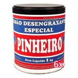 Kit C 6 Pasta Para Lavar Mãos Desengraxante Pinheiro 1kg