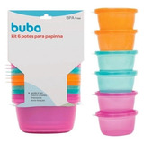 Kit C 6 Potes Para Congelar Papinha Buba