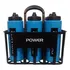 Kit C/6 Squeeze + Cesta Porta Garrafas Power Preta