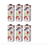 Kit C 6 Suco Mupy De Maça À Base De Soja 1l