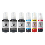 Kit C 6 Tintas Corante 04 44 Compatível L4150 l4160 Kora