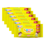 Kit C 6 Toalhas Umedecidas Luma Baby C 120 Unidades