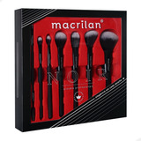 Kit C 7 Pincéis Profissionais Noir Macrilan Ed009