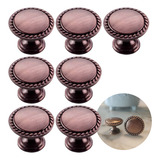 Kit C 7 Puxador Lille Provençal Cobre Escovado Fosco 29mm