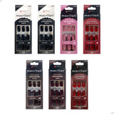 Kit C 7 Unhas Postiças Autocolantes Macrilan