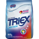 Kit C 8 Lava Roupas Po Sabao Multiacao Sache 800g Triex