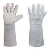 Kit C 8 Pares De Luva Mista Vaqueta E Raspa Punho 20cm Arclan Ca 30837