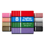 Kit C 8 Toalha De Banho Gigante Revenda Atacado Brinde