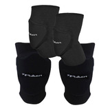 Kit C Joelheira Cotoveleira Poker Pro Indoor Futsal Vôlei