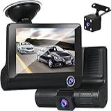Kit C Mera Automotiva De Painel 1080P Full Dash Cam Tela IPS 4 Polegadas E Monitor MTN 340 Vis O Noturna Detec O De Movimento Grava O Em Loop