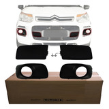 Kit C3 Aircross Glx Molduras Parachoque Farol Auxiliar Milha