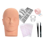 Kit Cabeça De Treino Alongamento E Extensão De Cílios 
