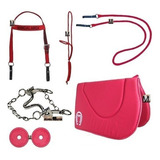 Kit Cabeçada Mangalarga rédea cabresto manta protetor freio