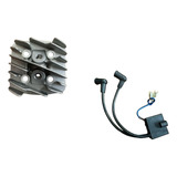 Kit Cabeçote Cdi Duas Velas Bicicleta Motorizada Moskito