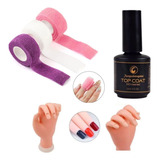 Kit Cabine Uvled Secadora Pincel Cola Alongamento De Unhas