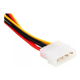 Kit Cabo Adaptador Molex Y Sata Splitter Fonte Cabo Sata