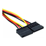 Kit Cabo Adaptador Molex Y Sata Splitter Fonte Cabo Sata