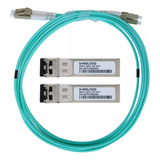 Kit Cabo Conexão Direta 10g Aoc Par Gbic Multimodo Lc 3m