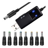 Kit Cabo Conversor De Tensão 5v P  9v 12v Led C  8 Pontas