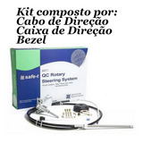 Kit Cabo Direção Teleflex 16 Pés Caixa Direção Safe t Bezel