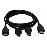 Kit Cabo Hdmi 3x1