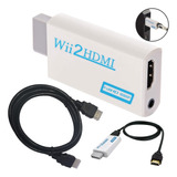 Kit Cabo Hdmi P nintendo Wii Adaptador Conversor Áudio Vídeo