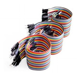 Kit Cabo Jumper Mxm Mxf Fxf 120 Unidades 10cm Arduino