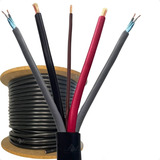 Kit Cabo Rack Móvel 5 Vias 20metros Som Automotivo De 2 Vias De Rca Com Malha De Blindagem Anti Ruído Resistente E Flexível 100 Cobre