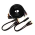 Kit Cabo Rca 5 Metros E 2 Y 2m/1f Para Módulo Amplificador