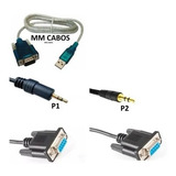 Kit Cabo Recovery Rs 232 Db9 Usb Cabo Db9 P2 Cabo Db9 P1