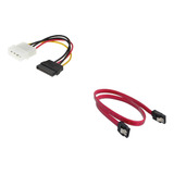 Kit Cabo Sata Dados E Força Para Ssd Hd Gravador Dvd