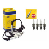 Kit Cabos E Jogo Velas Agile Corsa Cobalt Meriva Montana 1 4
