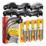Kit Cabos Velas Ford Ka Fiesta Ecosport Courier Focus Rocam