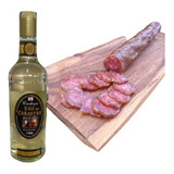 Kit Cachaça Ouro Vale Da Canastra Salaminho Nobre Defumado