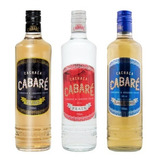 Kit Cachaças Cabaré Prata Ouro E Amburana 700ml