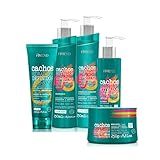 Kit Cachos Amend Shampoo Condicionador Mascara Leave In Cachos Abertos Ativador Oleo 5 Peças