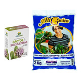 Kit Cactos E Suculentas 150g Turfa Cactos Suculentas 2kg