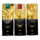 Kit Café Especial Em Grãos 3 Pct De 500g 3 Sabores