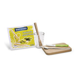 Kit Caipirinha 5 Peças Copo Socador Tabua Faca Colher Drinks