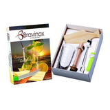 Kit Caipirinha Copo Tabua De Madeira Socador Colher E Faca