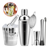 Kit Caipirinha Coqueteleira Profissional Barman 7 Peças Inox